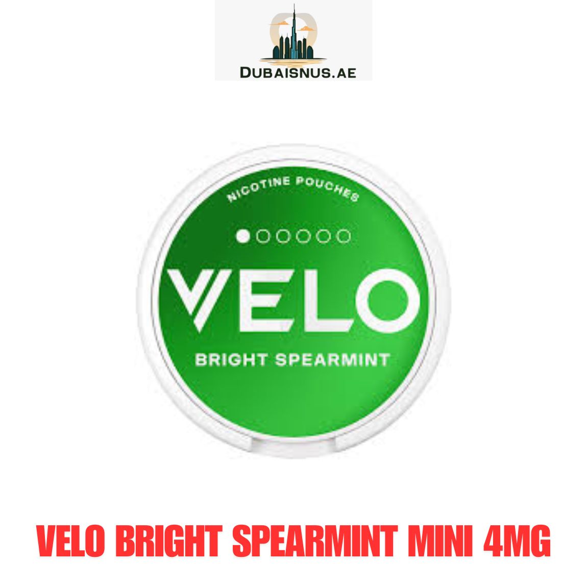 Velo Bright Spearmint Mini 4mg Dubai Velo Bright Spearmint Mini 4mg