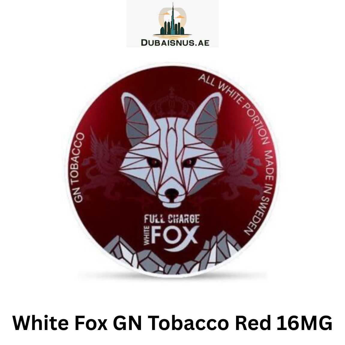 White Fox GN Tobacco Red 16MG Dubai White Fox GN Tobacco Red 16MG
