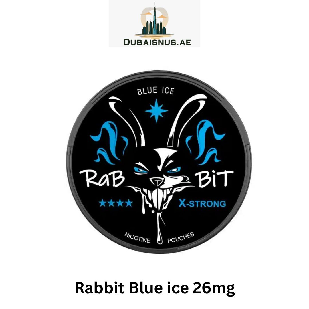 Rabbit Blue ice 26mg Nicotine Pouches UAE Rabbit Blue ice 26mg