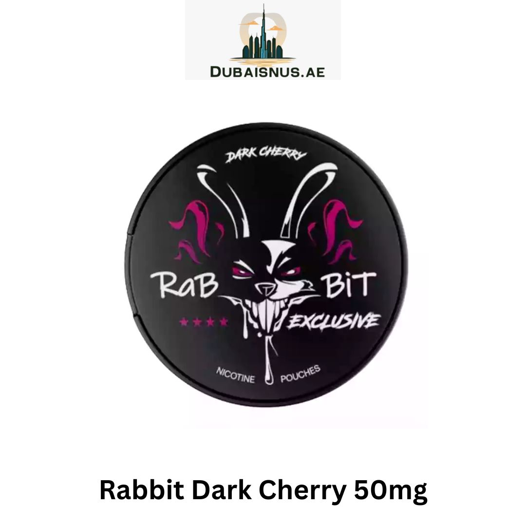 Rabbit Dark Cherry 50mg Nicotine Pouches UAE Rabbit Dark Cherry 50mg